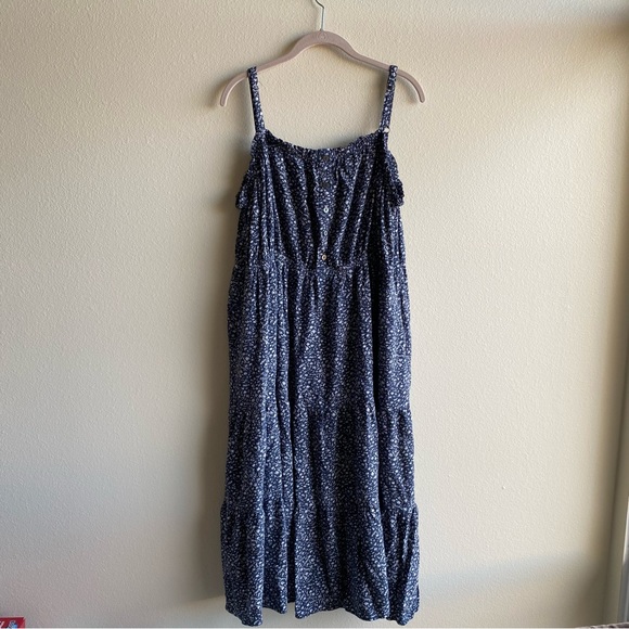 Universal Thread Blue Floral Maxi Dress - Picture 13 of 16